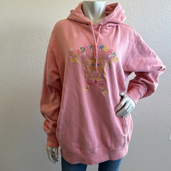 Teddy Fresh x SpongeBob Hoodie (Pink) Size Large Limited Edition - Picture 1 of 10